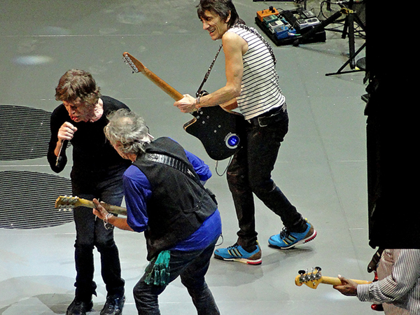 2013-OAKLAND-MICK JAGGER KEITH RICHARDS RON WOOD